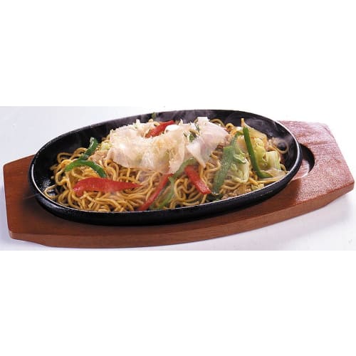 Ikenaga Iron Works Steak Plate and Hamburger Plate Set of 2, Iron Plate