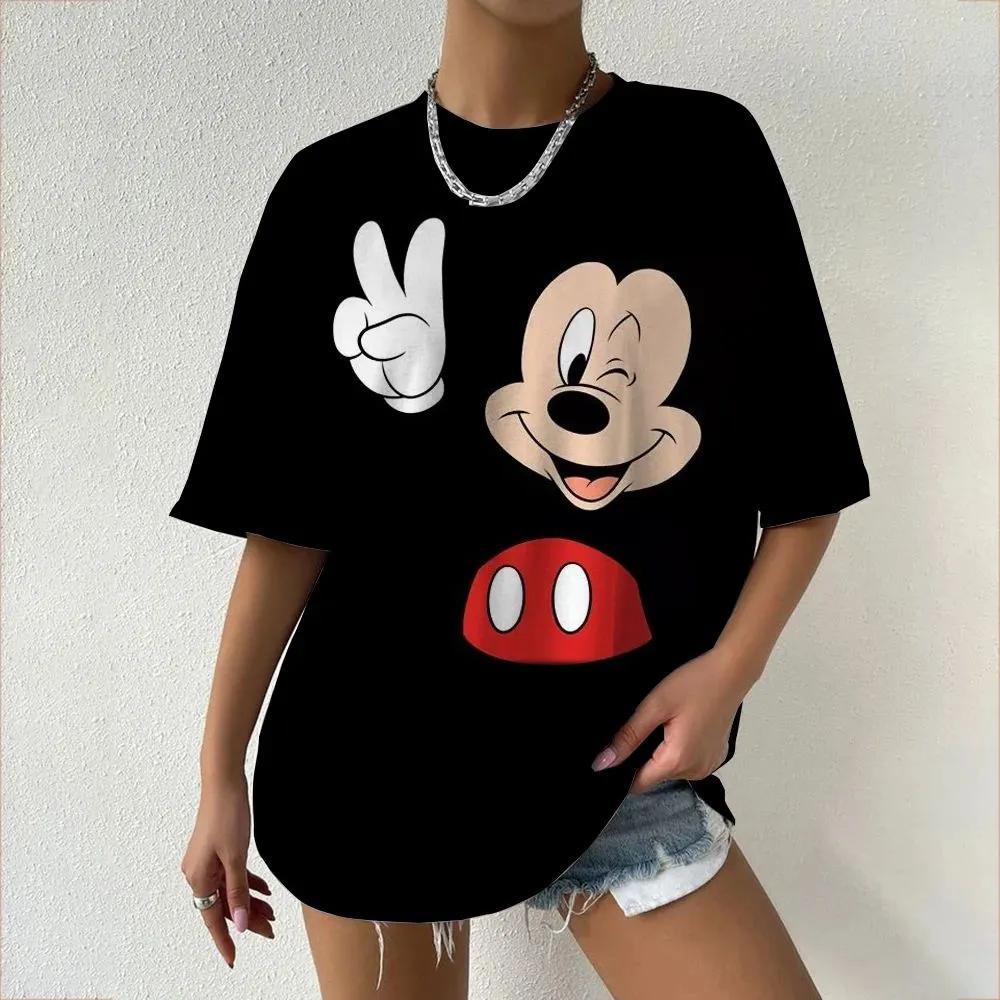 Daily Cartoon Print Women's Short-sleeved Versatile Comfortable Top T-shirt Fashion T-Shirts Women’s