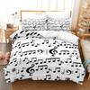 Music Notes Bedding 3Piece Set  Queen Sizes Comfortable  EcoFriendly For Kids Teens Girls Of All Music Fan Lover Sleep In Melody