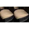 1X Universal Beige Pu Leather Deluxe Car Front Chair Cover Seat Cushion Pad Usa