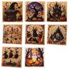 Handgefertigte Wanddekoration für Halloween, Perlen-Kunst-Set, Hexe Geist Malerei DIY Kürbis Diamant Gruseliges Bastelset für Erwachsene, Kreatives Feiertagsgeschenk für Liebhaber
