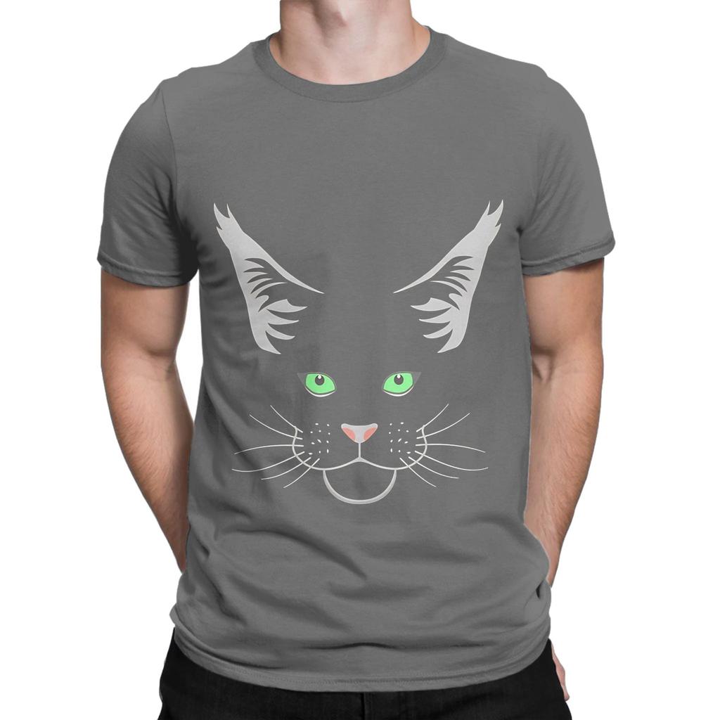 Maine Coon Head Funny Graphic 100 Cotton TShirt Maine Coon Tops Tees For Unisex