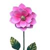 Metal Flower Stake Decorative Garden Stake Outdoor Ground Insert Flower Stake for Lawn Patio Pathway Yard Decor