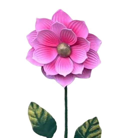Metal Flower Stake Decorative Garden Stake Outdoor Ground Insert Flower Stake