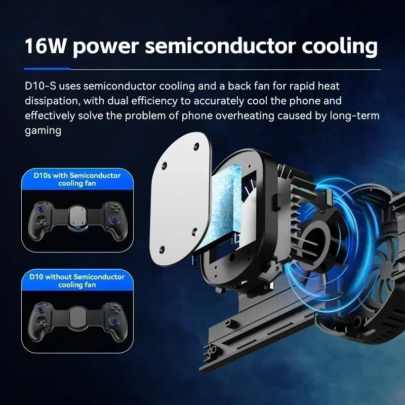 2025 Stretching Cooling Gamepad Bluetooth 5.2 Joystick Phone Stand Holder For SWITCH/Android/lOS/PC/PS3/PS4 Streaming Controller