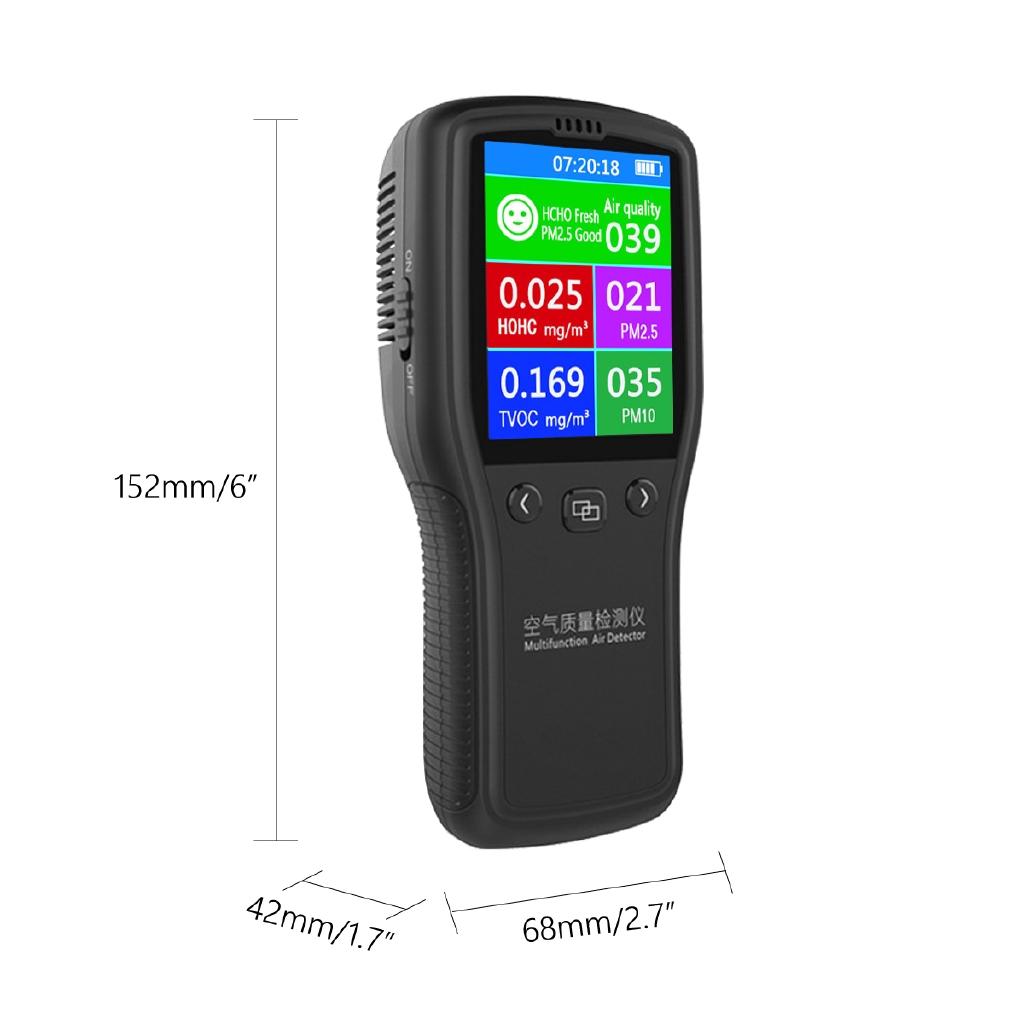 

Air Quality Monitor Digital Tester Appliance For Monitor Formaldehyde TVOC HCHO Gas Analyzer 5V Portable Mini Air Detector