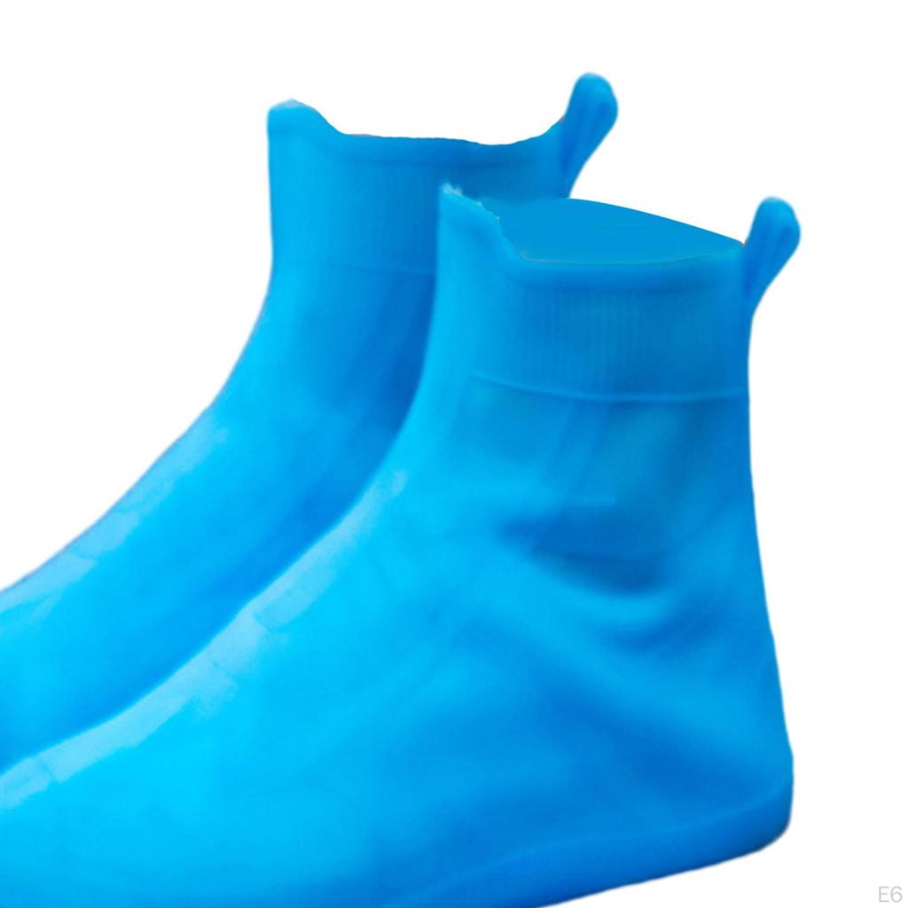 1 Pair Rain Shoe Covers Boots Reusable Shoes Protectors Snow Waterproof for