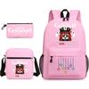Three-piece Backpack Versatile High School Travel Bag