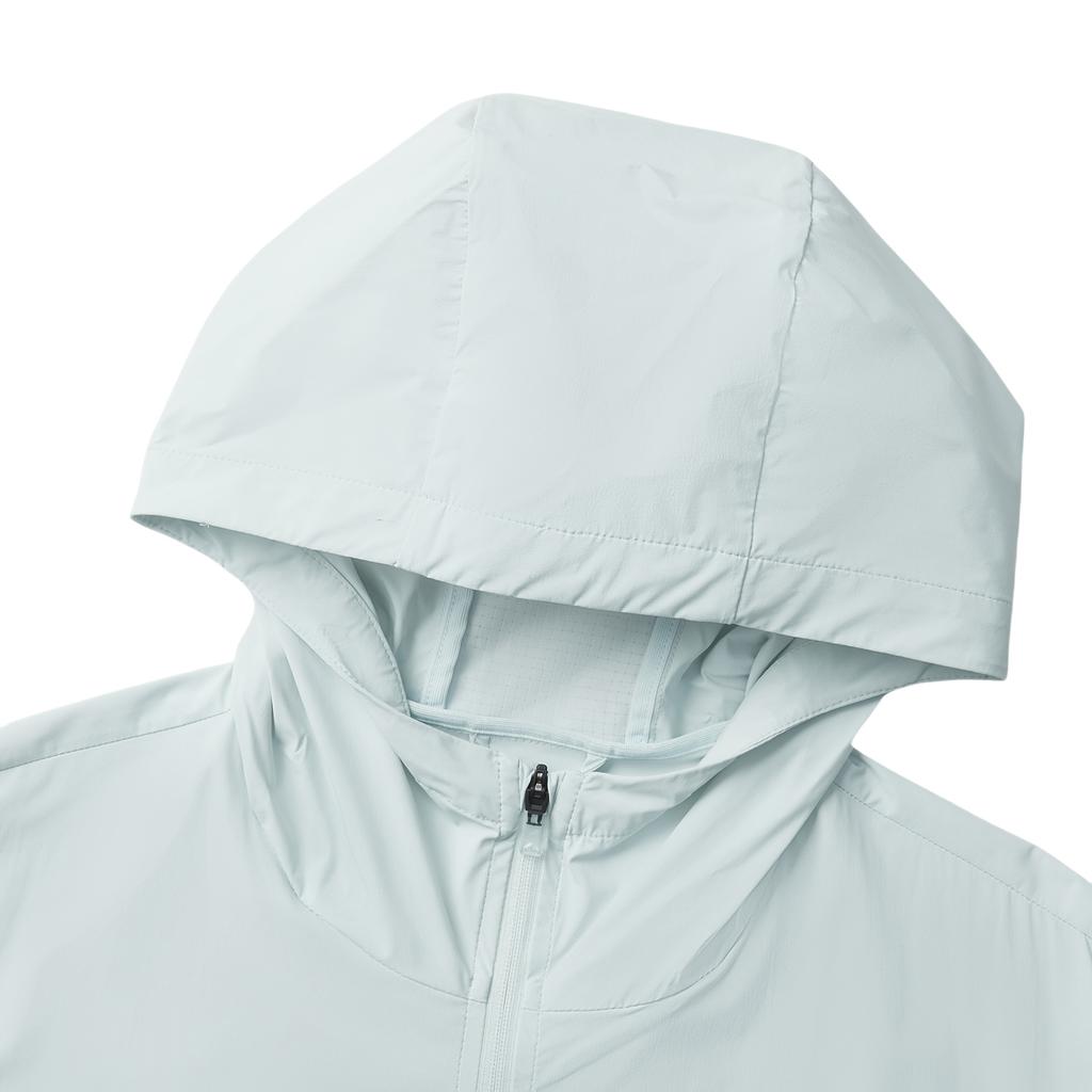 Li Ning Running Series Solid Color Zipper Hooded Comfortable Breathable Versatile Mirror Sun Protection Jacket Men Jacket Folk-Blue AFDV249-7