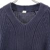 Ron Herman Long Sleeve V Neck Low Gauge Knit XS Navy System Sweater Women Used