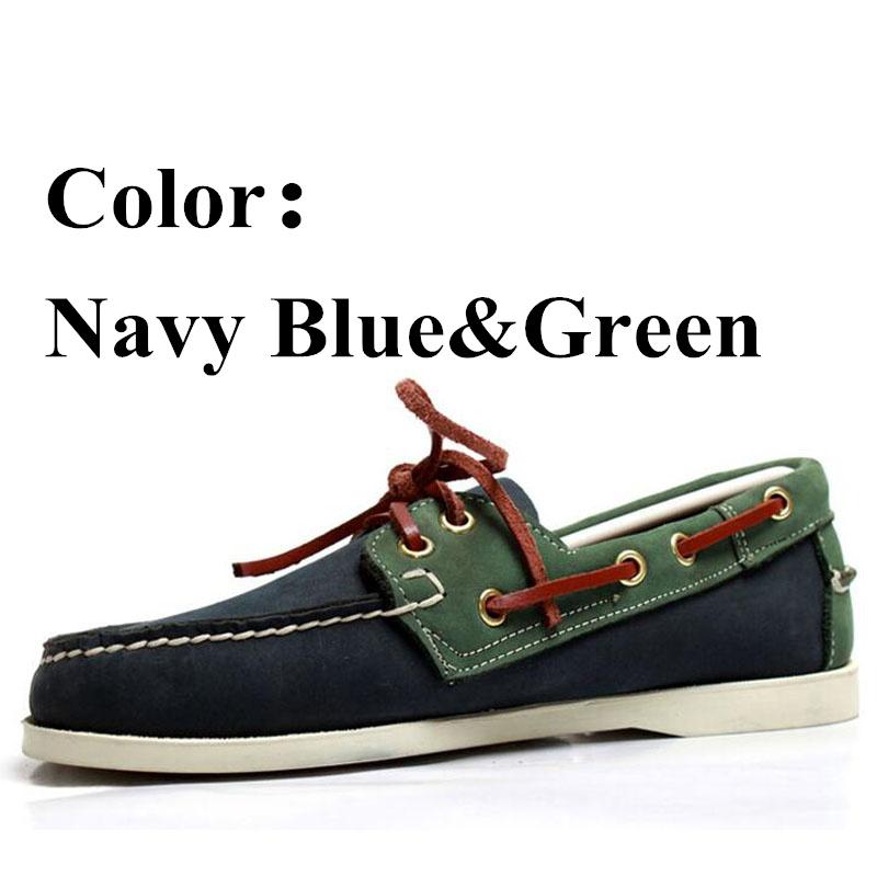 Men Genuine Nubuck Leather Docksides Classic Boat Shoes,Men Designer Sneakers For Hommme Femme Plus Size Loafers Y071