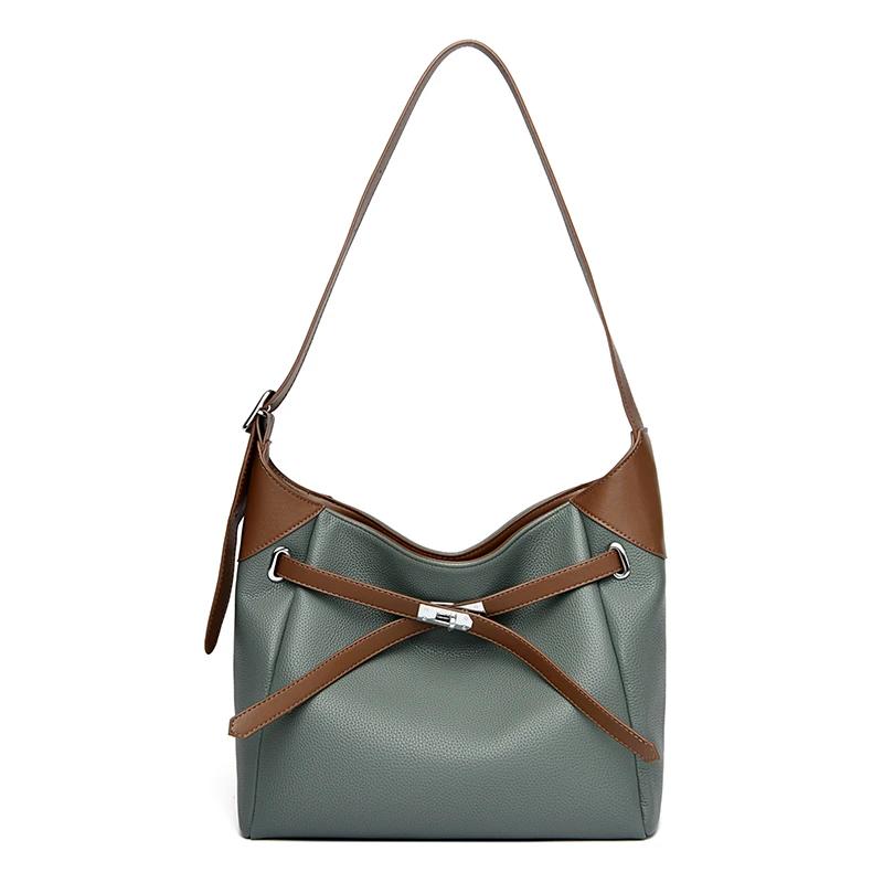 

3-слойная сумка через плечо из винтажной кожи с карманами, дизайнерская женская сумка с верхней ручкой, большая вместимость