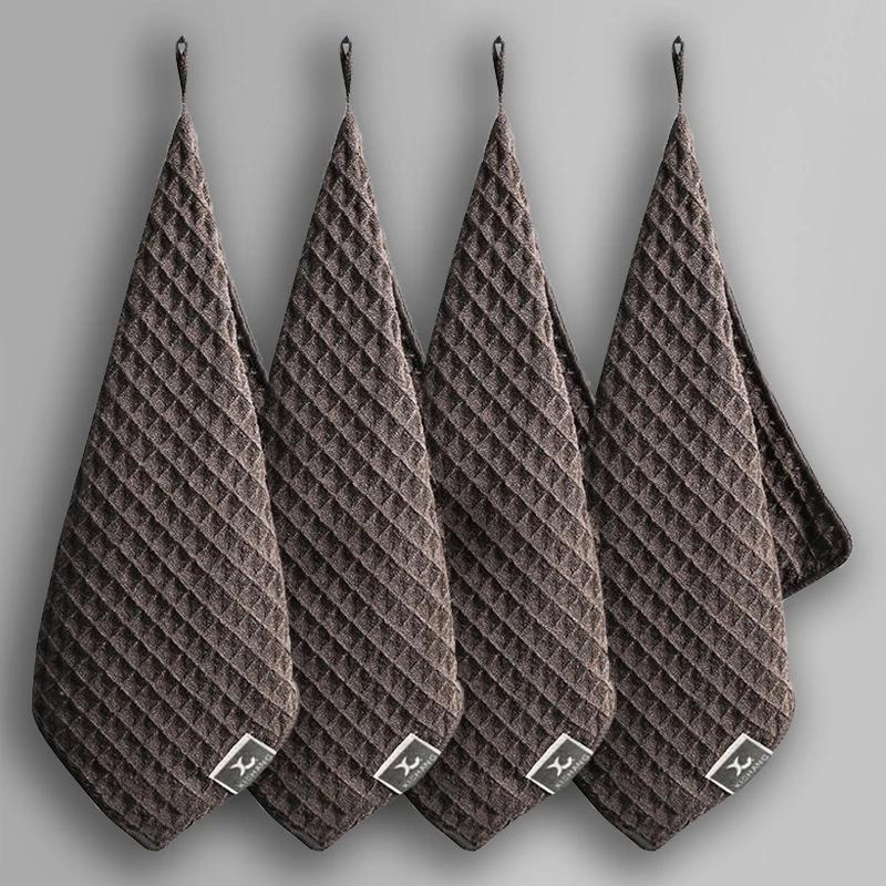 1/2/4Pcs Coffee Bar Cleaning Towels Super Absorbent Microfiber Cleaning Cloth Towel Home Barista Coffee Machine Cleaner MB001