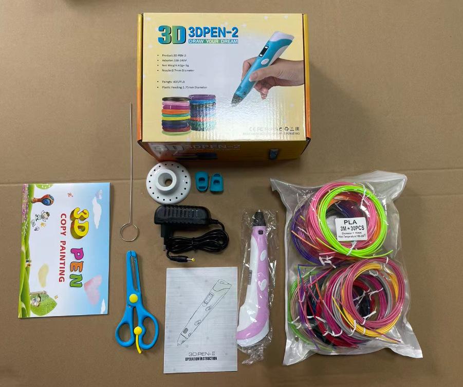 Second Generation 3D Printing Pen for Children - DIY Stereo Graffiti and Drawing Educational Toy
