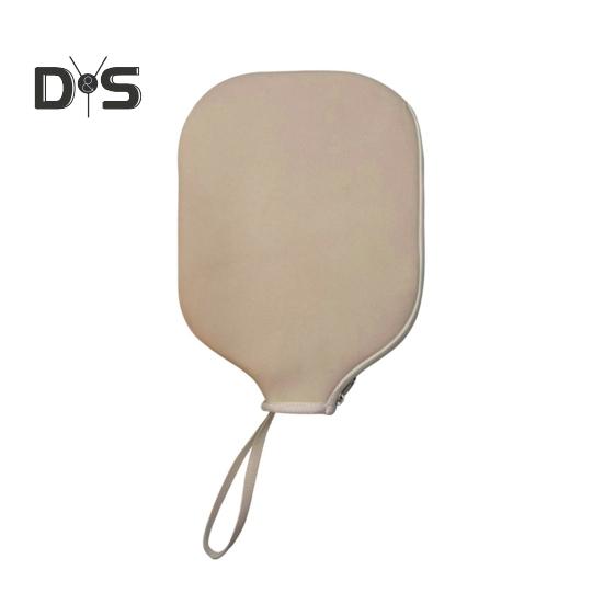 

Чехол для ракетки Pickleball, легкий чехол для ракетки Pickleball со шнурком, водонепроницаемый, устойчивый к царапинам, аксессуары для Pickleball бежевый