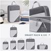 Travel Packing Cubes Set 5 Pieces Lightweight Durable Storage Organizers with Mesh Tops and Handles for Efficient Luggage Organization