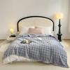 Luxurious Heavyweight Rabbit Fur Plush Blanket - Coral Fleece for Bed, Sofa, or Nap; Perfect for Winter.