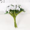 12 Piezas/Lote Flor Artificial Baya Estambre Bordado Hecho a Mano Decoración de Boda Decoración de Navidad Accesorios para Corona de Flores DIY