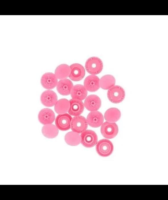 Bouton pression - BOHIN - 9mm - Couleur: Rose - Plastique - Magique
