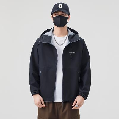 Outdoor Hard Shell Jacket Men'S New American Retro Functional Wind Tooling Jacket Loose Couple Top