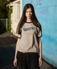 MINIMALPROJECT Washed Drawing Ringer Short Sleeve T-Shirt Mst185 [Gray/Navy]