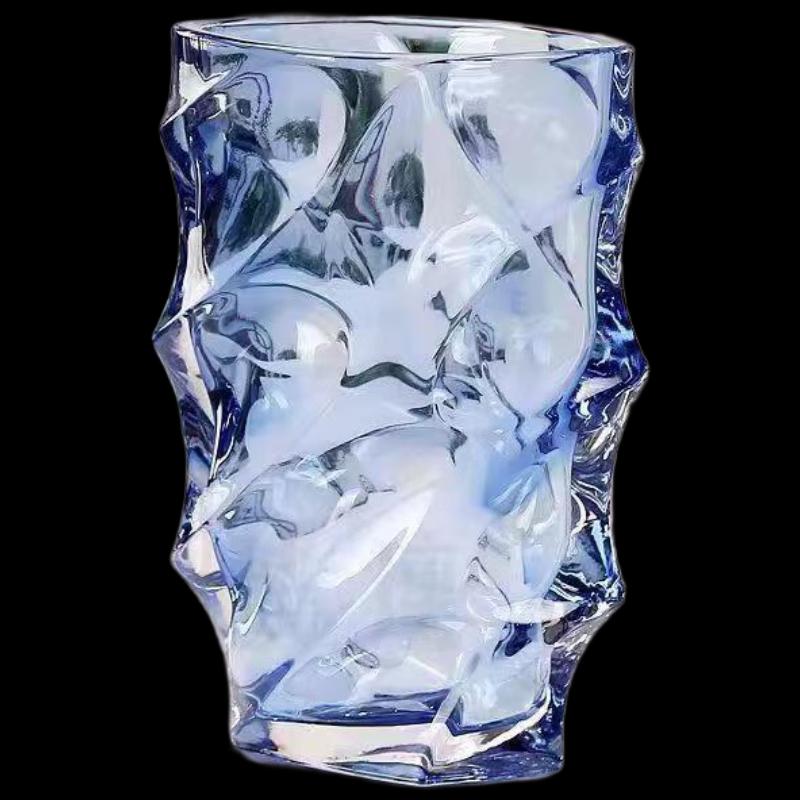 Elegant Diamond Glass Vase
