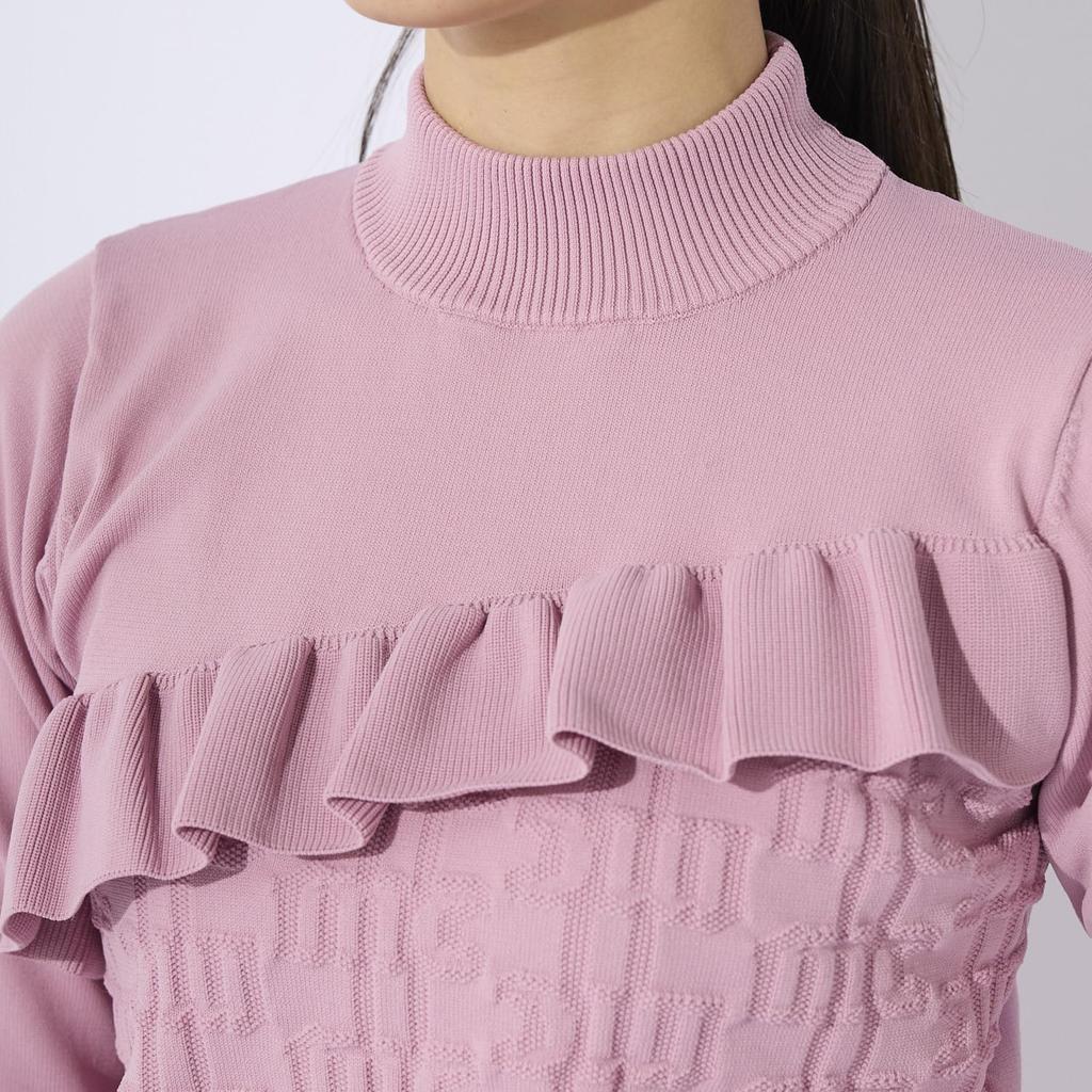 Marie Claire Women's Long Sleeve Knit with Front Frills (733771)