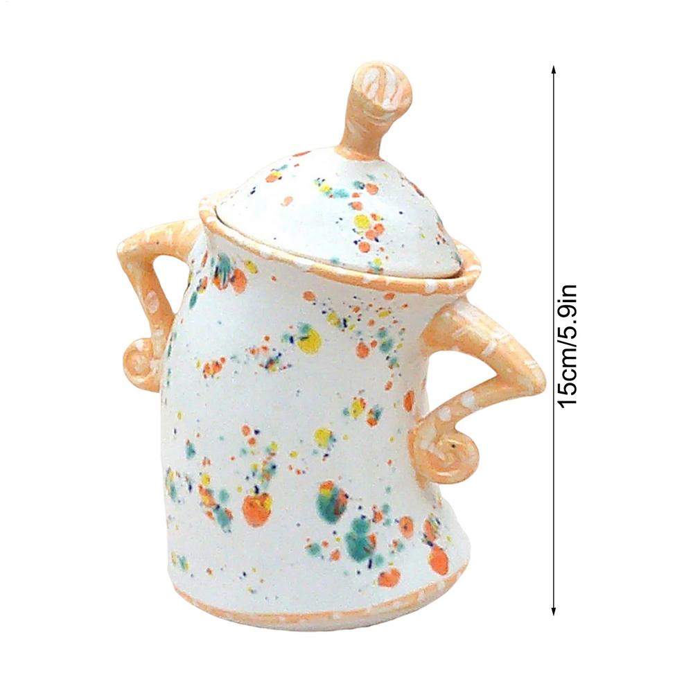 Canister with Attitude Resin Hands-on-Hips Candy Container Forked Waist Jar with Lid for Home Office Apartment Kitchen