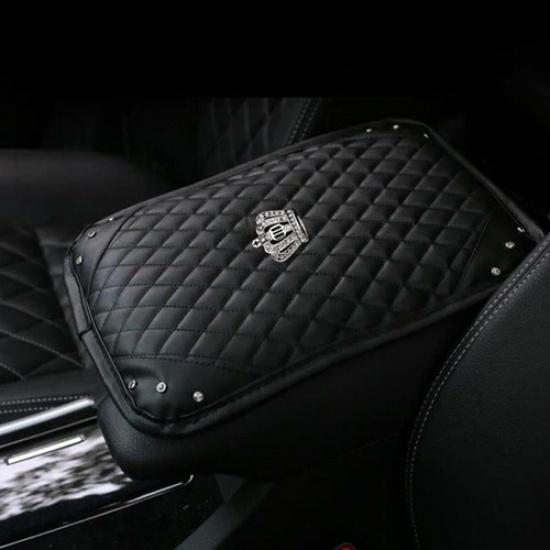 Car Accessories Leather Armrest Cushion Cover Center Console Box Pad Protector