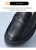 2025 Comfortable Women's Chunky Heel Loafers: Thick-Soled, Soft Leather Slip-On Work & Casual Shoes