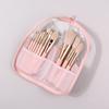 Makeup Brush Case Makeup Brush Holder Travel Waterproof Cosmetic Bag Stand-Up Foldable Makeup Cup With Zipper