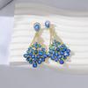 Vintage Crystal Water Drop Earrings For Women With Long Tassels For Wedding And Party Wear