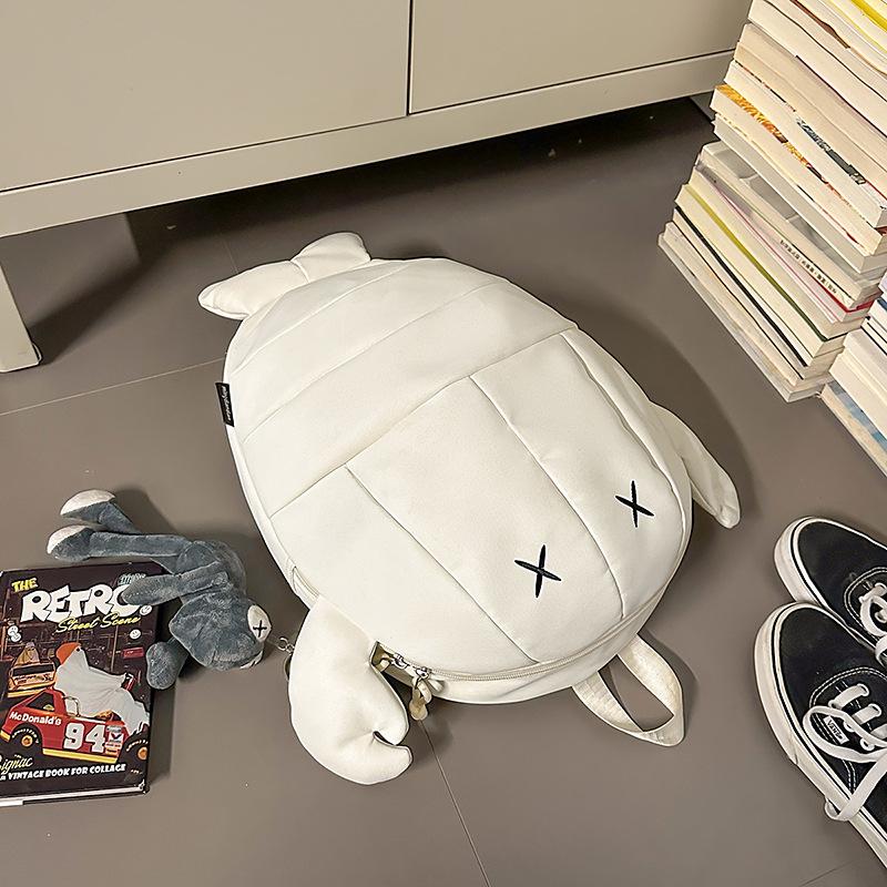 Sac à dos Écrevisse Drôle Personnalité Marque Tendance Hommes et Femmes Sac pour Casque de Vélo Sac à Dos de Voyage Grande Capacité