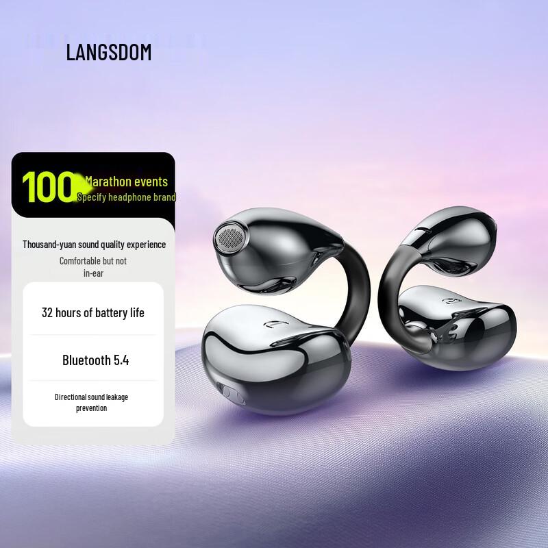 

Langsdom TS20 Open-Ear Clip Bluetooth Sports Headphones