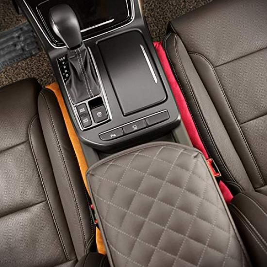 KMMOTORS Suede Gap Cushion of (Set 2) (Beige)