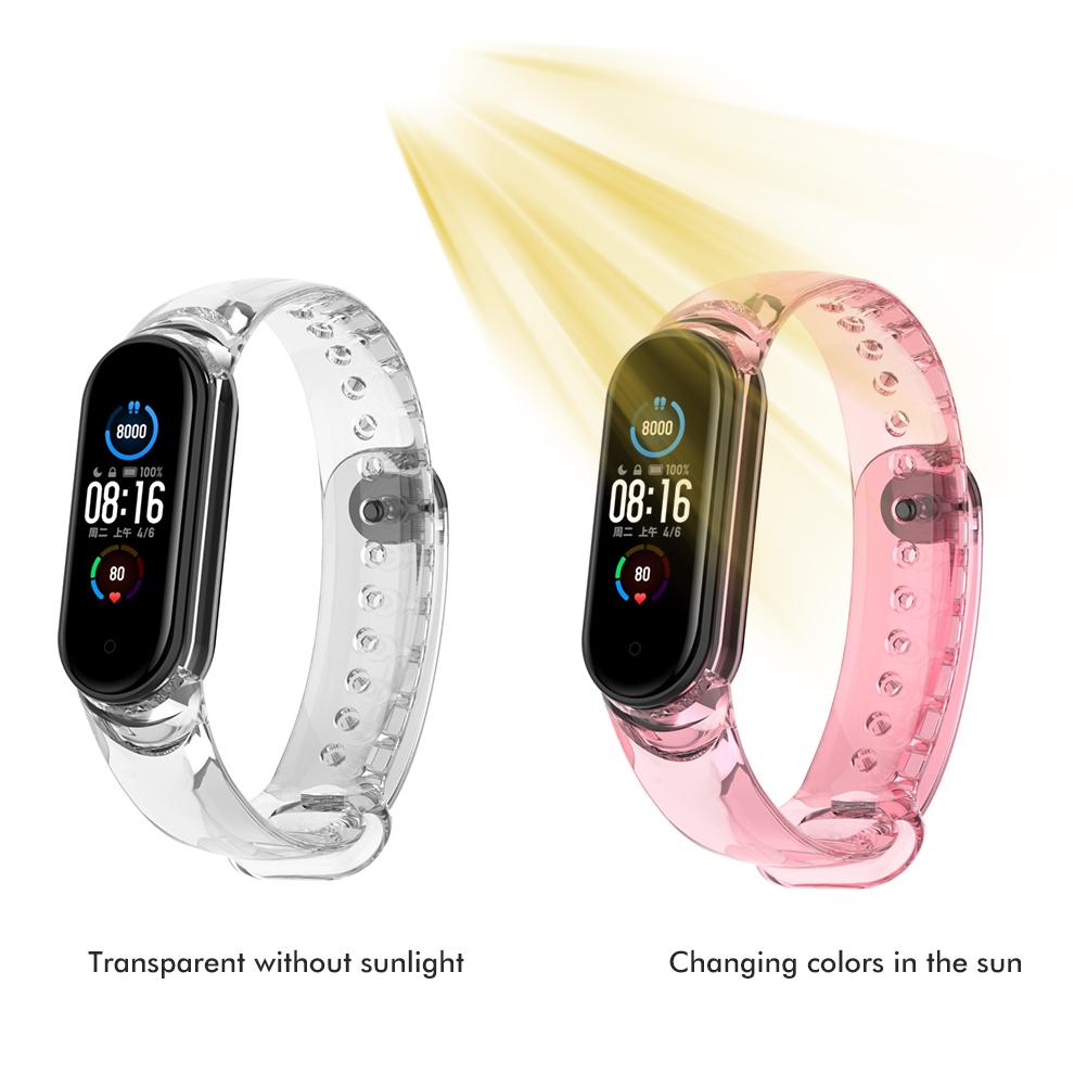 Replacement Bands Compatible for Xiaomi Band 7 Soft TPU Wristbands Adjustable Wrist Strap for Women Men