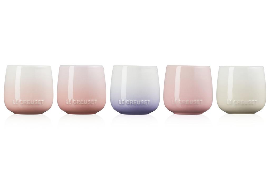 Le Creuset Cup Sphere Tumbler Set of 5 Pink Collection Heat Resistant Cold Resistant Microwave Oven Dishwasher Safe Japanese [Authorized Product]