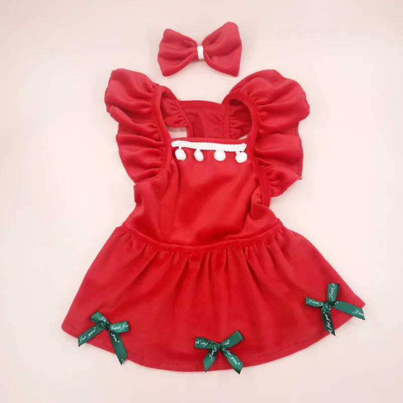 Gonna con cinturino per cani di Natale Gonna per abbigliamento autunnale/invernale per cani Gonna per abbigliamento per gatti Abbigliamento a quadri natalizi Vestiti per cani di piccola taglia