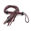 Liebe Seele Genuine Nine Tailed Luxury SM Wine Cosplay Whip, Leather, Whip, Goods, Red, Queen, Training, Punishment, Restraint,