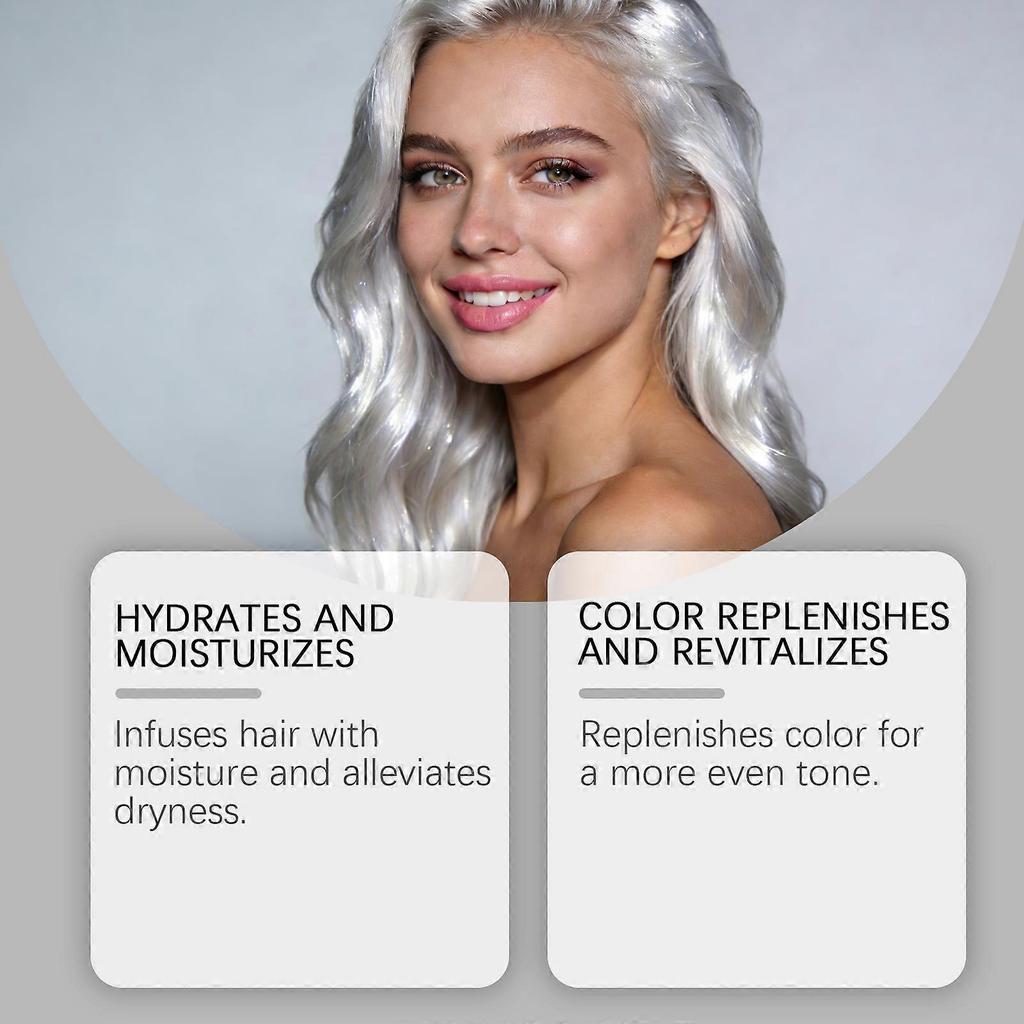 Gleamxi White Temporary Hair Color Cream - Gentle, Non-Irritating, Natural Color, Fashionable, Easy To Apply, Convenient Hair Dye