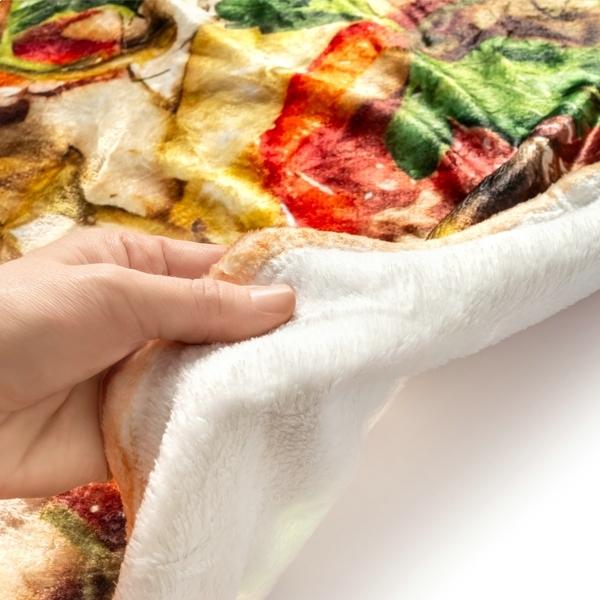 Giant Pizza Blanket XXL 120 Cm XXL Warm Soft Comfort Plaids