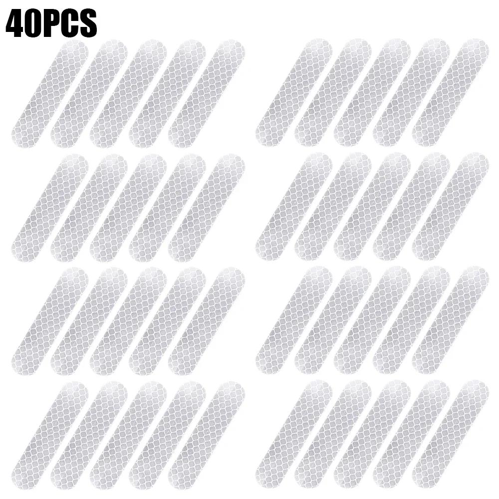 8010PCS Helmet Safety Warning Reflective Stickers Strip Waterproof High Visibility Reflector Tape For Night Riding Walking Car