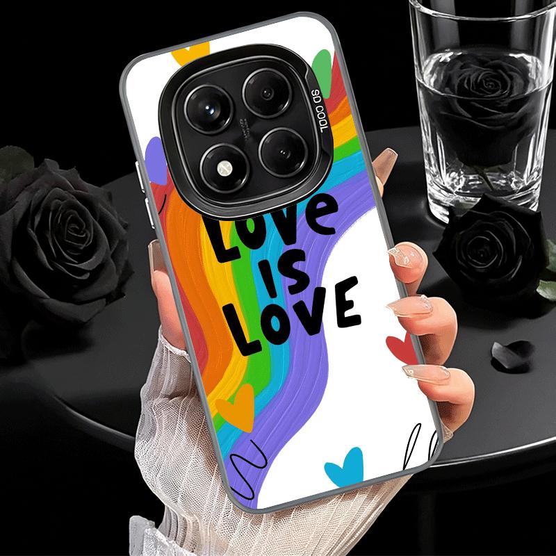 LGBT Rainbow Love Is Love Soft Phone Case for Xiaomi Redmi Note 13 14 15 Pro Plus 12S 12 11S 11 11T 10S 10 Shockproof Cover Back