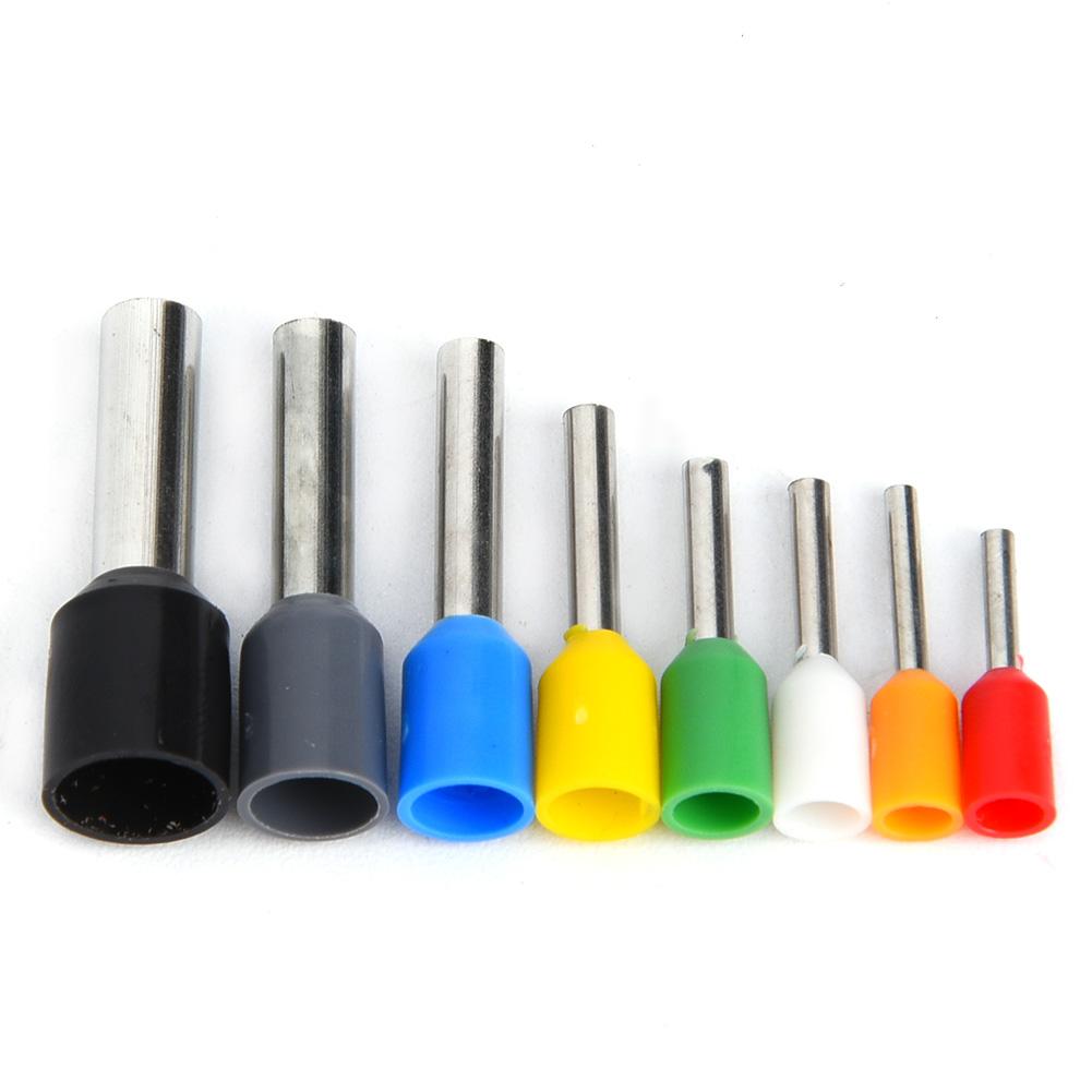 400 Pcs Crimp Terminal Tin Plated Copper with PVC Insulator Pin End Terminal Kit  less than br more than