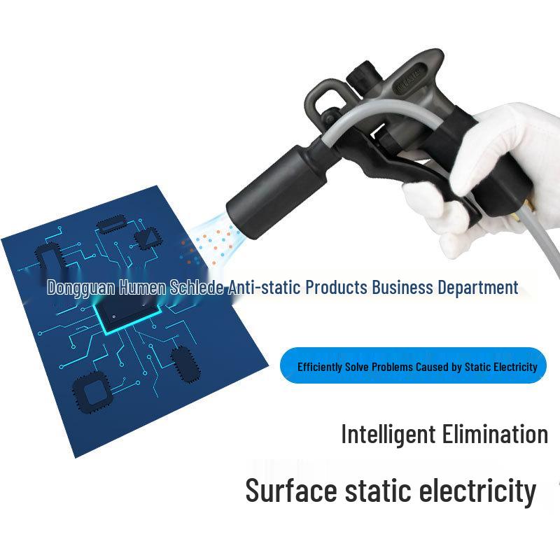 Handheld High Voltage Ion Wind Gun - Industrial Static Eliminator & Dust Removal Tool
