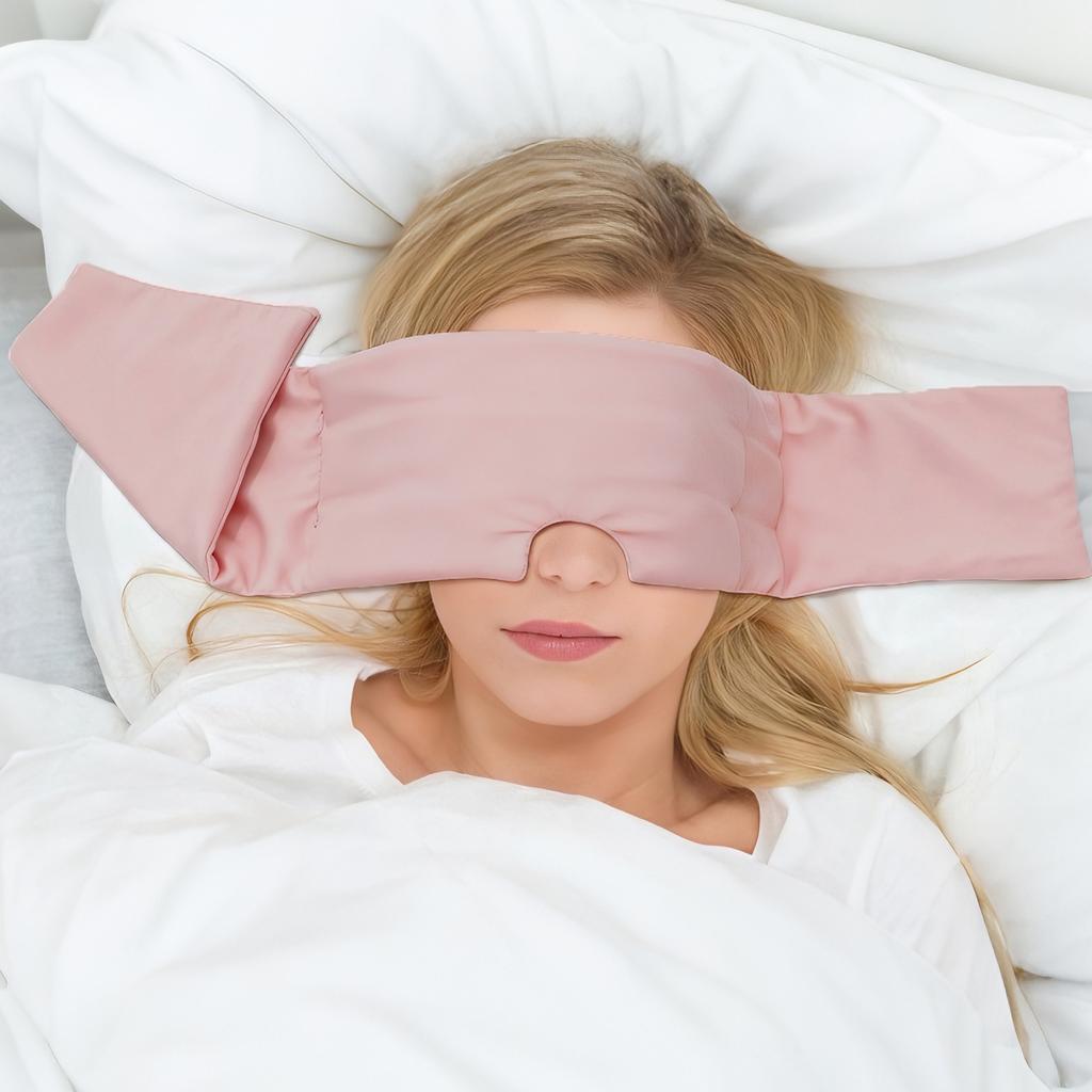 Weighted Sleep Mask Eye Mask for Sleeping Soft & Comforting Gravity Sleep Mask for Men Women Side Sleeper Night Work Nap