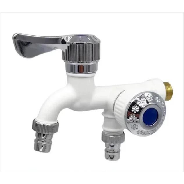 Washer Faucets 1/2" Male Wall Mounted Garden Balcony Water Tap Plastic Water Hose Quick Connector Single Cooled Faucet