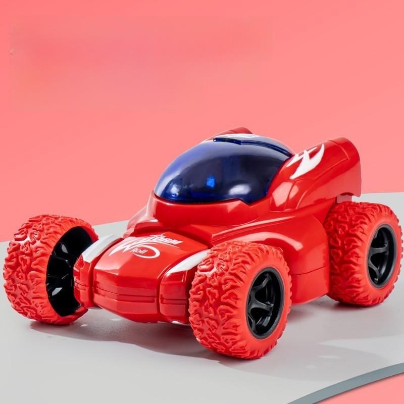 Inertia Cartoon Graffiti Offroad Car Toy With Doublesided Stunt Flip For Kids Play And Development