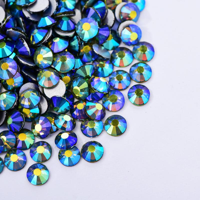 Nail Art Rhinestone Crystal Glass Accessories Diy Flat-Bottomed Drill, Mobile Phone Case Colorful Guomao A Diamond Accessories Accessories Accessories