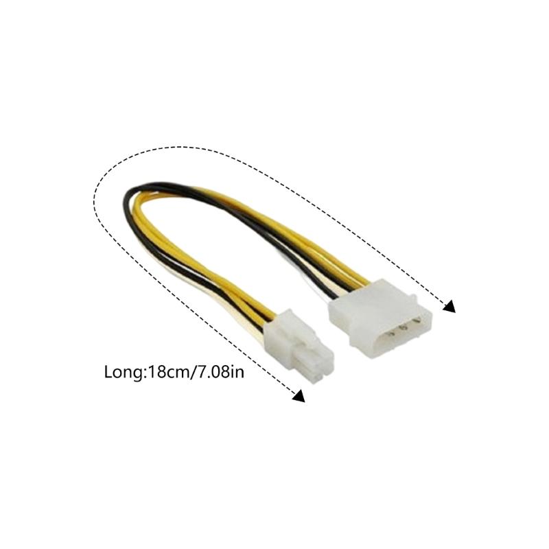 4Pin Connector 4Pin to Mini 4Pin Connector Auxiliary Power Adapter Cable Replacement for Motherboard Power